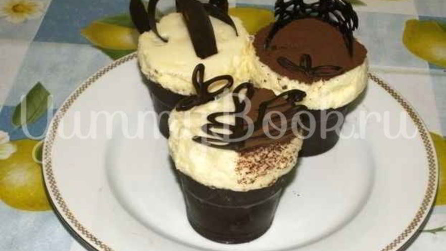 Рецепт суфле в шоколадных стаканчиках