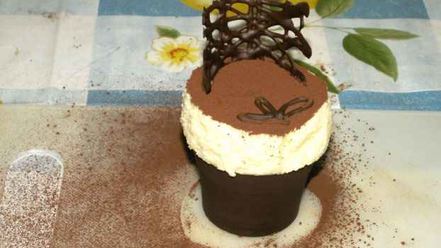 Рецепт суфле в шоколадных стаканчиках