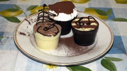 Рецепт суфле в шоколадных стаканчиках