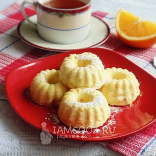 Рецепт Творожного суфле с апельсином в духовке