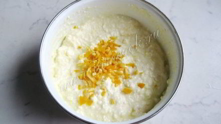 Рецепт творожного суфле с апельсином в духовке