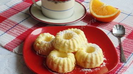 Рецепт творожного суфле с апельсином в духовке
