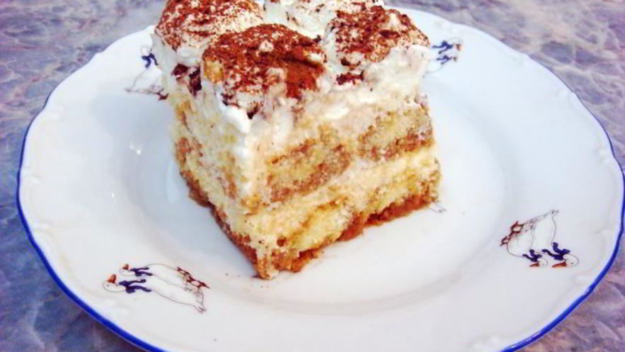 Рецепт домашнего классического тирамису с маскарпоне