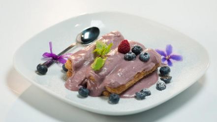 Рецепт фиалкового тирамису