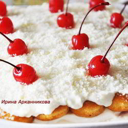 Рецепт Итальянского десерта Тирамису с вишней