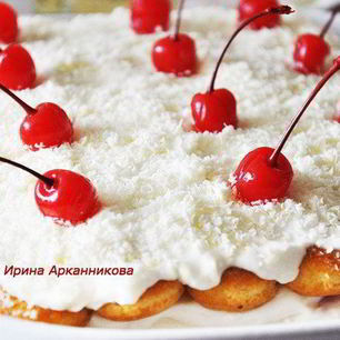 Рецепт Итальянского десерта Тирамису с вишней