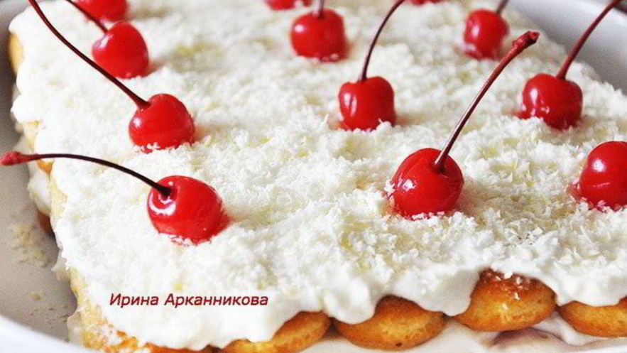 Рецепт итальянского десерта тирамису с вишней