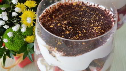 Рецепт тирамису с малиновым сиропом