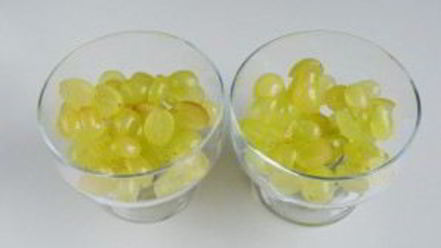 Рецепт виноградна-йогуртового желе