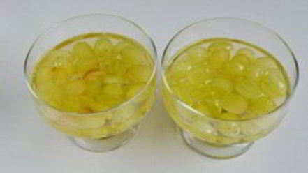 Рецепт виноградна-йогуртового желе