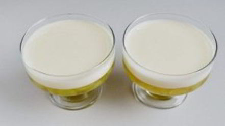 Рецепт виноградна-йогуртового желе