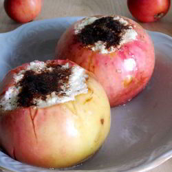 Рецепт Запеченых яблок с творогом