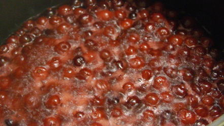 Рецепт брусничного зефира с малиновым соусом