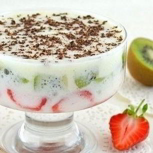 Рецепт Фруктов в зефирном креме