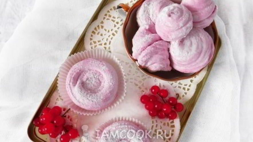 Рецепт зефира с калиной