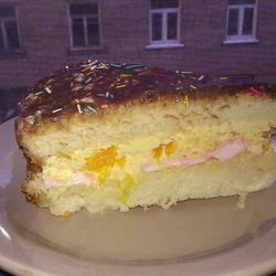 Рецепт Зефирно-апельсинового торт
