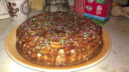 Рецепт зефирно-апельсинового торт