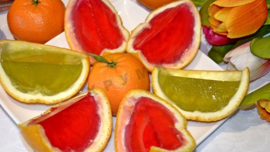 Рецепт желе в апельсине