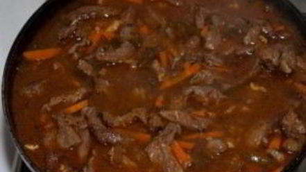 Рецепт азу из говядины с картофелем