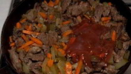Рецепт азу из говядины с картофелем