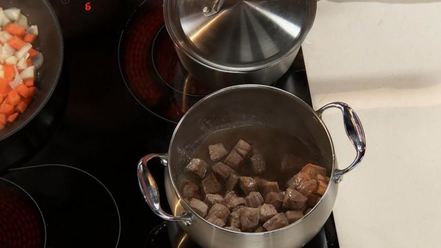 Рецепт азу из говядины с соленой черемшой