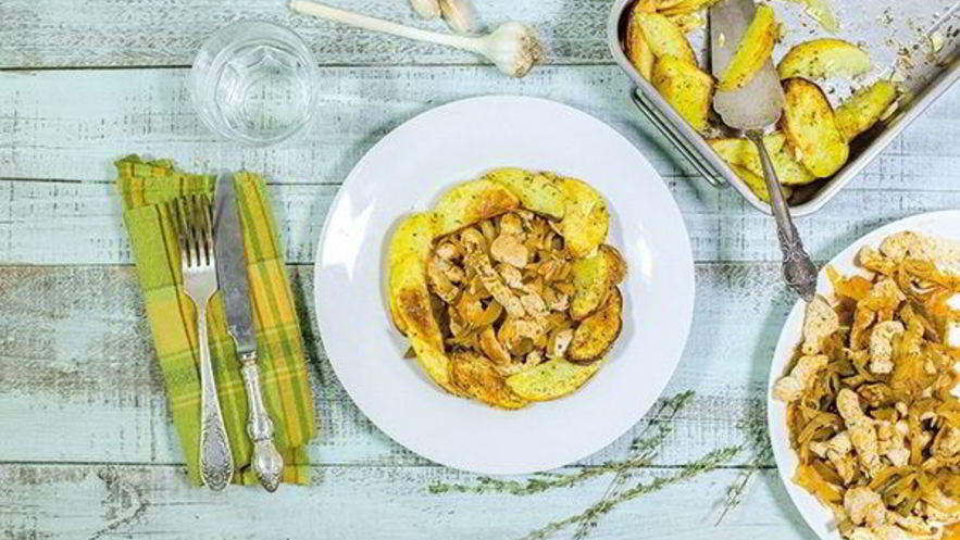 Рецепт азу из индейки на сковороде