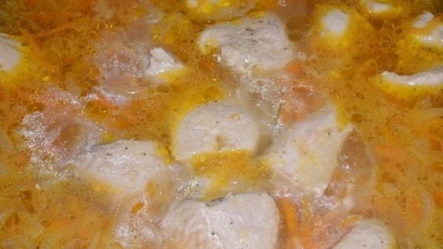 Рецепт азу из индейки с шафрановой подливой