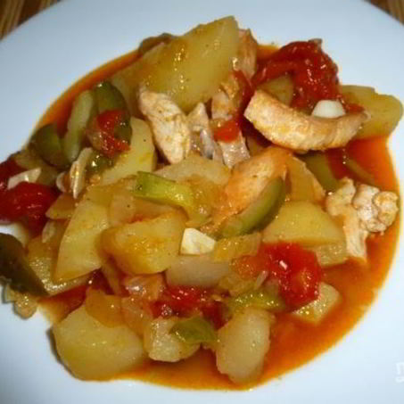 Рецепт Азу из индейки в духовке