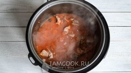 Рецепт азу из индейки в мультиварке
