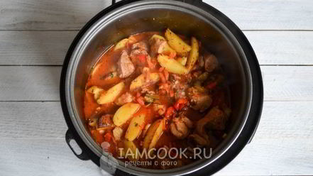 Рецепт азу из индейки в мультиварке