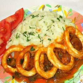 Рецепт Азу из кальмаров
