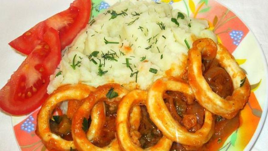 Рецепт азу из кальмаров