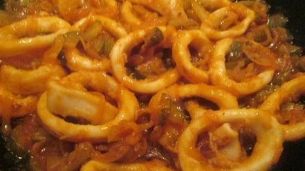 Рецепт азу из кальмаров