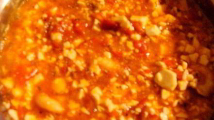 Рецепт азу из креветок с тофу и пикантным гарниром