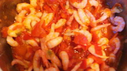 Рецепт азу из креветок с тофу и пикантным гарниром