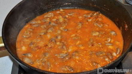 Рецепт азу из куриных потрошков