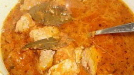 Рецепт азу из свинины с подливкой