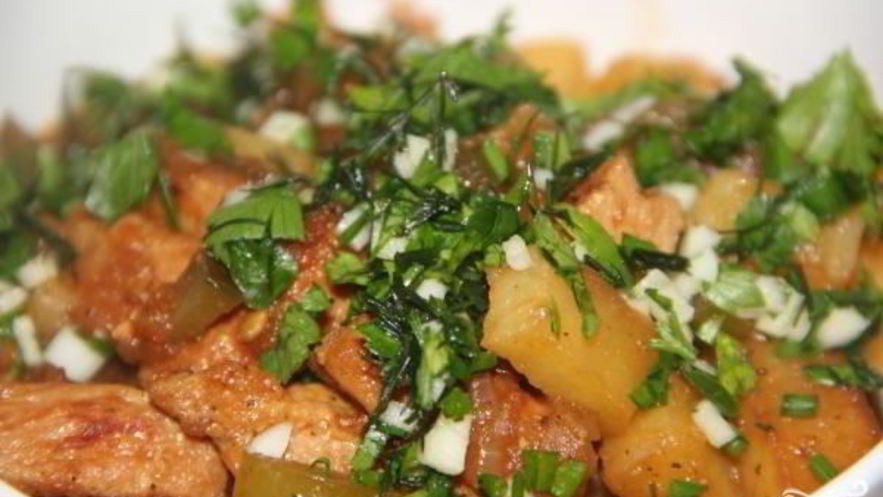 Рецепт азу по-татарски со свининой