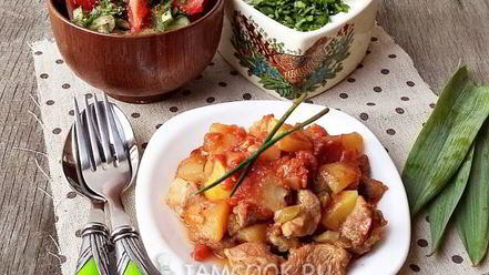 Рецепт азу по-татарски в горшочках