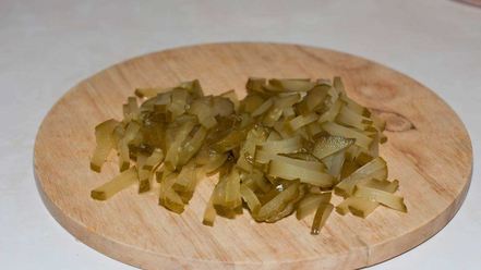 Рецепт азу с солеными огурцами и с картошкой