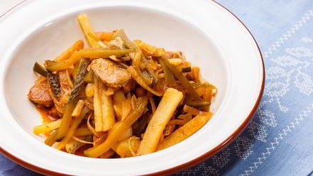 Рецепт мясного азу с картофелем