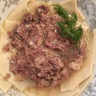 Рецепт Бешбармака из говяжьих ребер