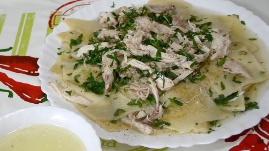 Рецепт бешбармака из курицы