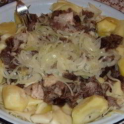 Рецепт Бешбармака из свинины в мультиварке