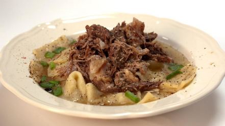 Рецепт бешбармака с кисломолочным продуктом