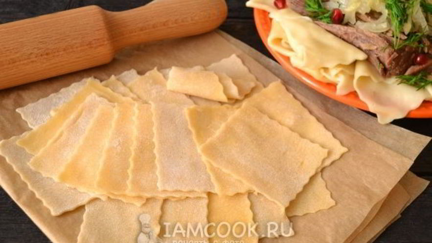 Рецепт лапши для бешбармака