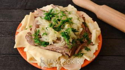 Рецепт лапши для бешбармака