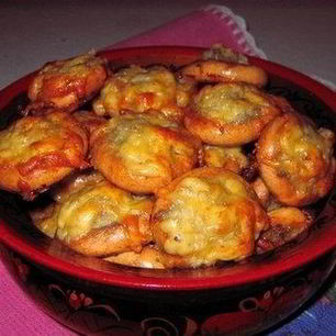 Рецепт Бубликов, фаршированных мясным фаршем с луком