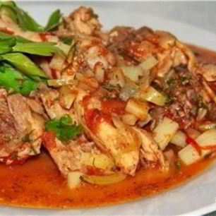 Рецепт Чахохбили из курицы с картошкой