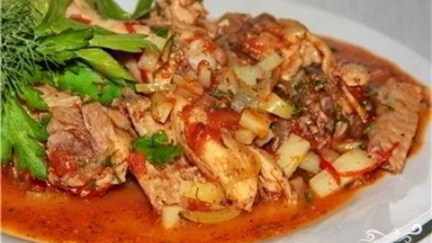 Рецепт чахохбили из курицы с картошкой